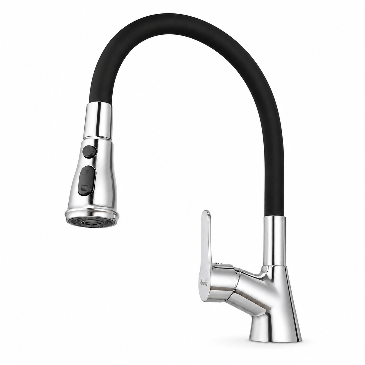 STY 513 CR GRIFO FLEXIBLE AGUA CALIENTE CROMO - Imagen 1